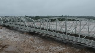 Incredible video of Llano River flooding under Inks Bridge [upl. by Skolnik]