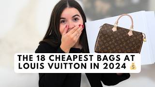 18 CHEAPEST Louis Vuitton Bags in 2024 💰 [upl. by Runkel]