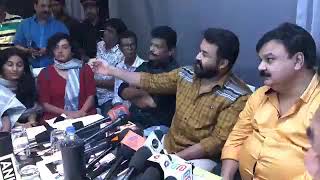 Mohanlal press meet after meeting with actress Parvathy Revathy Padmapriya [upl. by Adnuhsed]