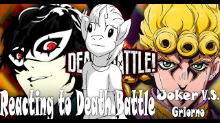 Death Battle reaction ep 2 Joker Vs Giorno [upl. by Stephani]