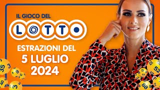 Estrazione in diretta del Gioco del Lotto e del Simbolotto di venerdì 5 Luglio 2024 [upl. by Jablon410]