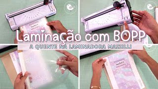 Como fazer uma laminação a quente sem rugas com BOPP holográfico [upl. by Luzader]