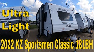 2022 KZ Sportsmen Classic 181BH  Ultra Light Travel Trailer [upl. by Nylazor]