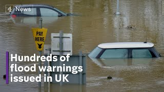 Weather chaos More than 1000 UK homes flooded [upl. by Ennovyahs]