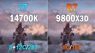 Ryzen 7 9800X3D vs intel i7 14700K  How Much Performance Difference [upl. by Saltsman]