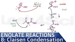 Claisen Condensation Reaction Mechanism by Leah4sci [upl. by Ehsom580]