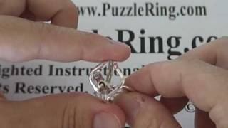 Puzzle Ring Solution for 4 Band Puzzle Rings 4ANS [upl. by Gomer988]