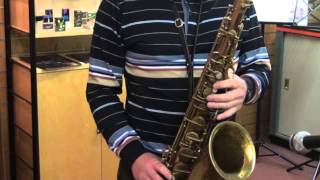 Summertime Backing Track  Conn 10m Tenor Sax  quotNaked Ladyquot [upl. by Yremrej]