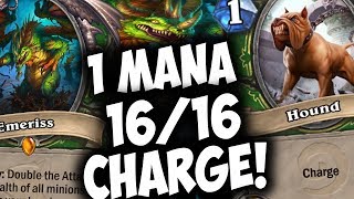 EMERISS COMBO HUNTER  1 Mana 1616  THE WITCHWOOD  HEARTHSTONE  DISGUISED TOAST [upl. by Arnuad249]