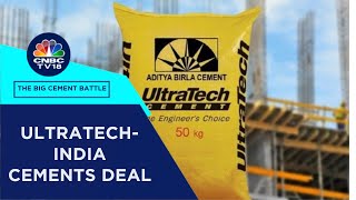 The Big Cement Battle  Ultratech Cement Bought Over 20 Of India Cements Via Block Deal [upl. by Aidole]