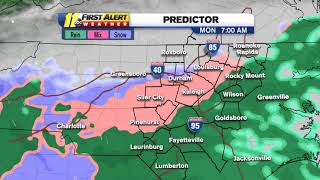 NC snow A timeline of where the storm is going [upl. by Meid664]