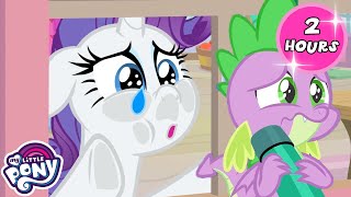 Spike sustituye a Rarity😢🐉  La Magia de la Amistad  My Little Pony en español  2 HORAS [upl. by Wanids]