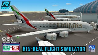 RFS  Real Flight Simulator  Los Angeles to Dubai  Full Flight  Airbus A380 Emirates  FHD [upl. by Ysdnil78]