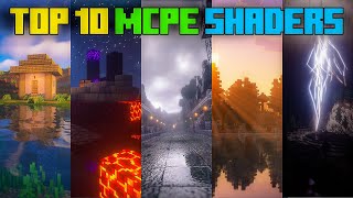 Top 10 Best Shaders For Minecraft PE  121   Render Dragon Shaders For Mcpe  Minecraft pe [upl. by Soloman826]