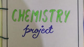 Investigatory project for class XII chemistry [upl. by Enatan]