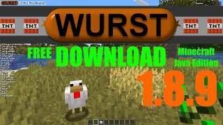 DOWNLOAD WURST Hacked Client  180  189  Minecraft Java Edition [upl. by Benedetta292]