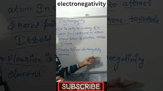 electronegativity definition class 11  chemistry class 11 electronegativity shorts [upl. by Lehcin]