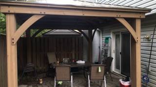 Sojag gazebo installation service in DC MD VA by Dave Song of Furniture Assembly Experts [upl. by Aratahc478]