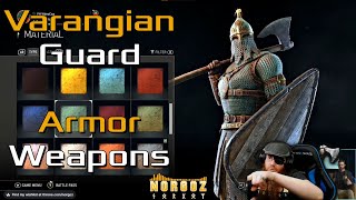 Varangian Guard Armors Materials Weapons For Honor reaction [upl. by Pasia]