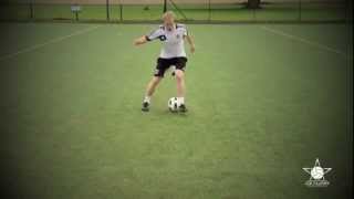 Learn how to do the Scissors Move  Football Soccer 1v1 Tutorial [upl. by Nonah169]