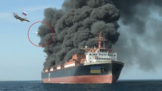 October 7th 2 US cargo ships carrying 450 tons of explosives were destroyed by Russia in the black [upl. by Eirrab]