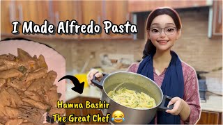 Restaurant style Alfredo Pasta recipe  Pasta in White sauce  ItsHamna774 [upl. by Yedarb273]