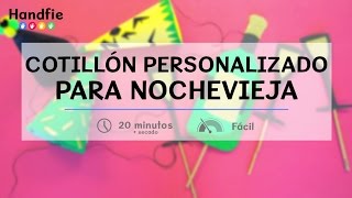 Cómo hacer un cotillón personalizado para Nochevieja · Handfie DIY [upl. by Darmit]