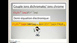 La réaction doxydoréduction dans un éthylotest [upl. by Ainej]