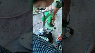 Tire vulcanizing using tyre repair machine flattire [upl. by Tigirb232]