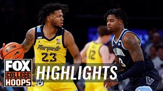 Villanova Wildcats vs Marquette Golden Eagles Big East Tournament Highlights  CBB on FOX [upl. by Mauceri440]