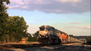 CSX Coal Train with BNSF Engines Kenova WV HD [upl. by Victorie]