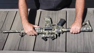 UPDATE VIDEO How to Camouflage a RifleAR15 [upl. by Sueaddaht]