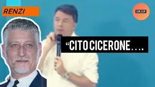 Renzi prende in giro Giuli “Cito Cicerone così si emoziona e la rilancia…” [upl. by Seltzer185]