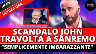 Scandalo John Travolta a Sanremo  Esplode limbarazza nei commenti sui social [upl. by Bradan]