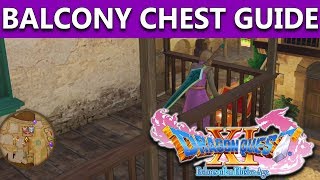 Dragon Quest XI  How to Reach Chest On Balcony in Helidor  Gold Bracer NICE ACCESSORY [upl. by Enelra]