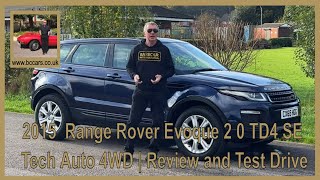 2015 Range Rover Evoque 2 0 TD4 SE Tech Auto 4WD  Review and Test Drive [upl. by Ennaeed270]