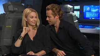 Charlize Theron amp Guy Pearce talk Prometheus  Celebscom [upl. by Sperling]