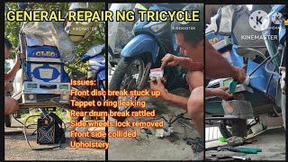 GENERAL REPAIR SA TRICYCLE NI ESMI  LATERO  WELDING  MECHANICS [upl. by Novyar]