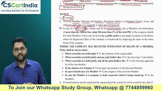 CS Professional SACMDD  Secretarial Standards 2 by CS Praveen Choudhary  Old Syllabus Demo Video [upl. by Eerej]