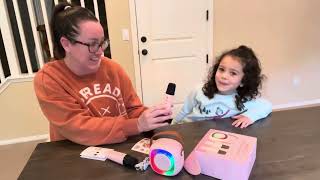 Karaoke Machine for Kids  Mini Karaoke Speakers with 2 Wireless Microphones Review [upl. by Dee544]