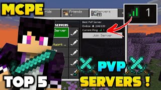 Top 5 Best PvP Server For Minecraft PE  Best mcpe pvp servers  PVP servers for Mcpe  Practice [upl. by Koval]