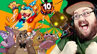 Five Nights at Freddys 10th Anniversary Special FNAF 8TH 9TH amp 10TH ANNIVERSARY MOVIE REACTION [upl. by Wivinia]