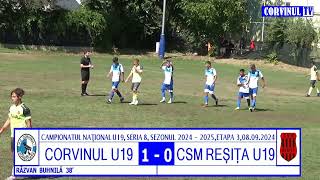 Juniori U19 Corvinul  CSM Reșița 21 08092024 [upl. by Rambow]