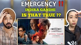 Reaction on Emergency  Official Trailer  Kangana Ranaut  In Cinemas 6th September [upl. by Kauslick]