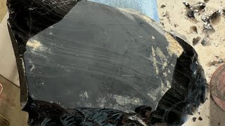 4 Slab of ￼trippy obsidian Part 1 [upl. by Anyahc]