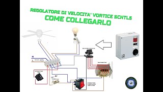 COMANDO PER VENTILATORE VORTICE SCNR5L COME COLLEGARLO [upl. by Doley373]