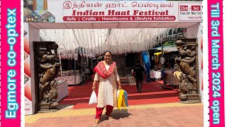 Indian HAAT festival  egmore cooptex exhibition nandhinisvibes egmorecooptex haatbazar [upl. by Mathe]