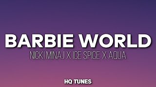 Nicki Minaj X Ice Spice – Barbie World AudioLyrics 🎵  barbie girl Remix  Tiktok Song [upl. by Claudette]