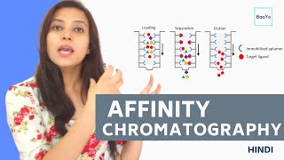 Affinity chromatography  Introduction and Principle in Hindi [upl. by Lohman271]