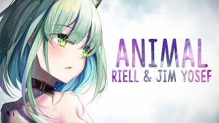 Nightcore ➥ Animal  Jim Yosef amp RIELL Lyrics [upl. by Hanshaw474]